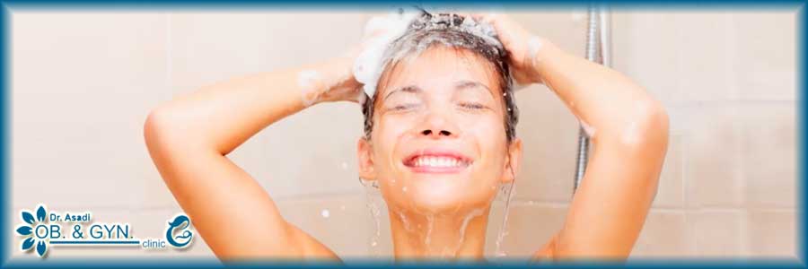 mentsrual hygiene bathing - ۱۲ توصیه بهداشتی قاعدگی; استحمام در دوران قاعدگی
