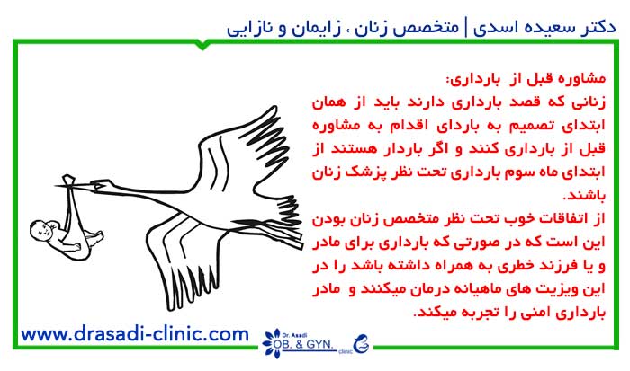 مشاوره قبل از بارداری توسط پزشک متخصص زنان مشاوره قبل از بارداری توسط پزشک متخصص زنان