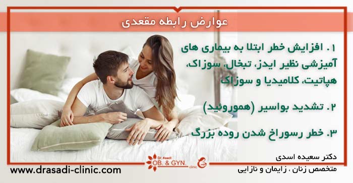 عوارض رابطه مقعدی عوارض رابطه مقعدی